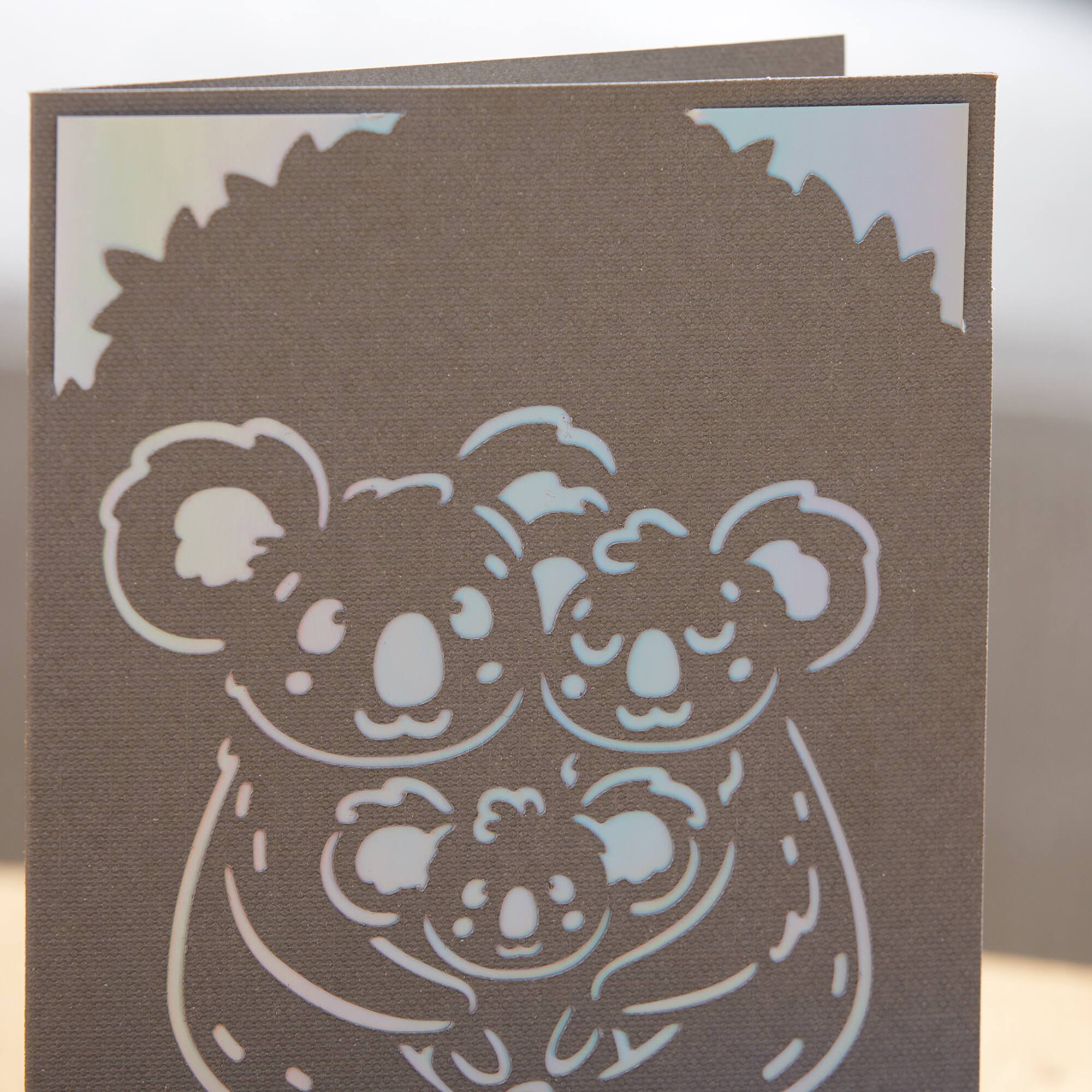 Cricut Joy™ Insert Cards Gray & Silver Holographic